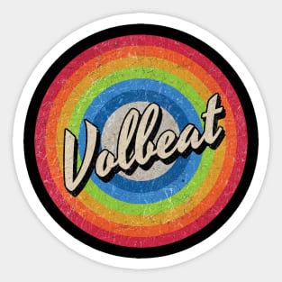 Vintage Style circle - Volbeat Sticker